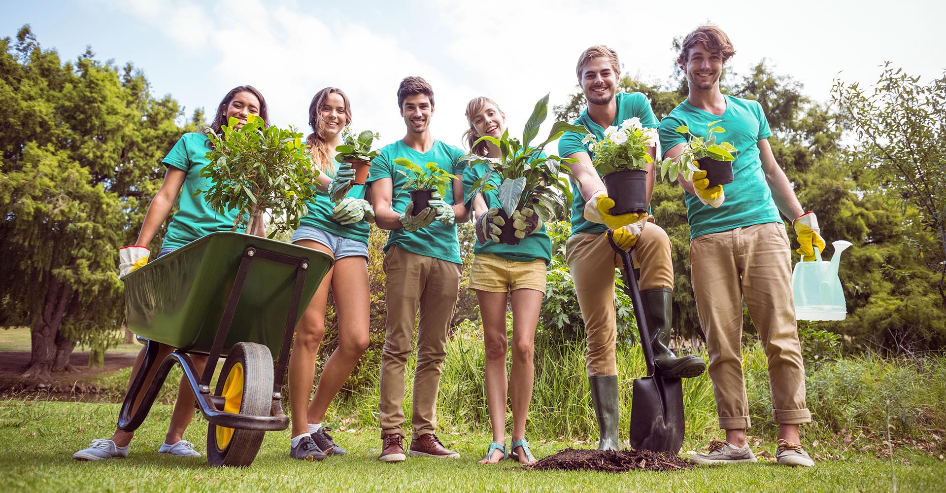 Gardening team
